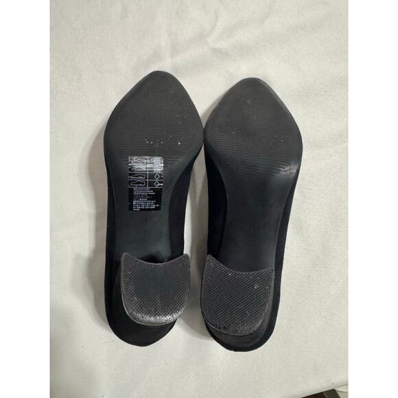 Black Suede Block Heel Pumps 8 | H&M | New With Imperfections - Picture 4 of 9